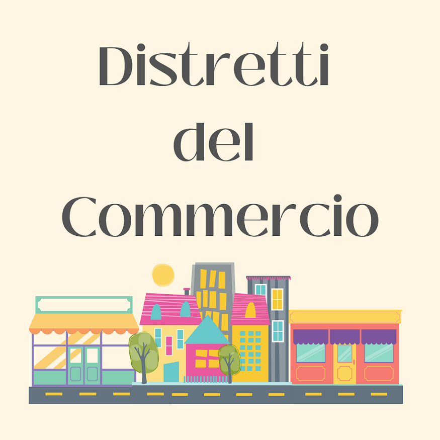 Immagine che raffigura invito alla riunione di presentazione del Distretto del Commercio